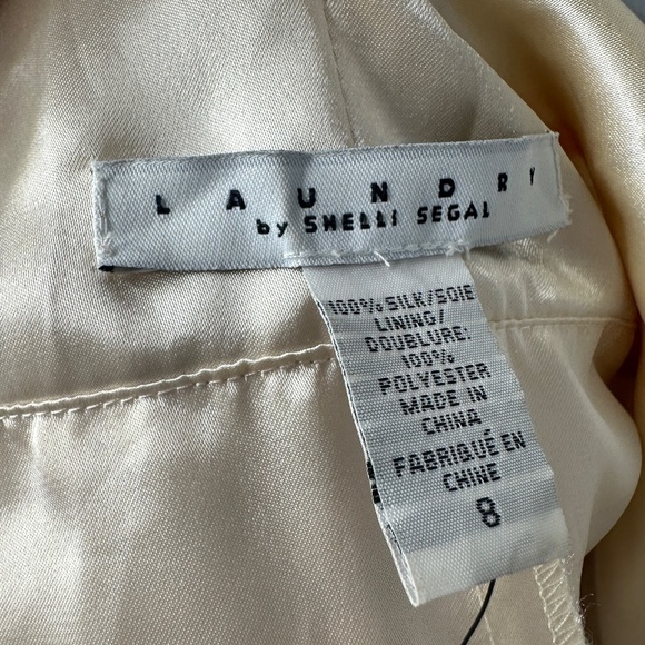 Laundry by Shelli Regal cream & orange floral Dress size 8 - Picture 10 of 10